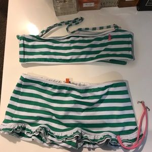 Two piece juicy couture  bathing suit .